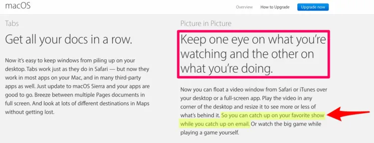 macOS multitasking features